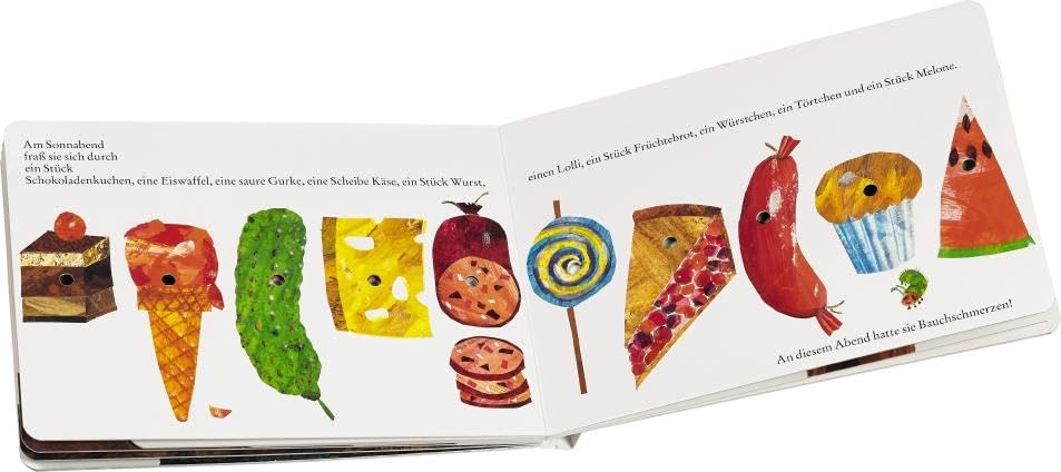 Die kleine Raupe Nimmersatt: Pappausgabe mit Hardcovereinband