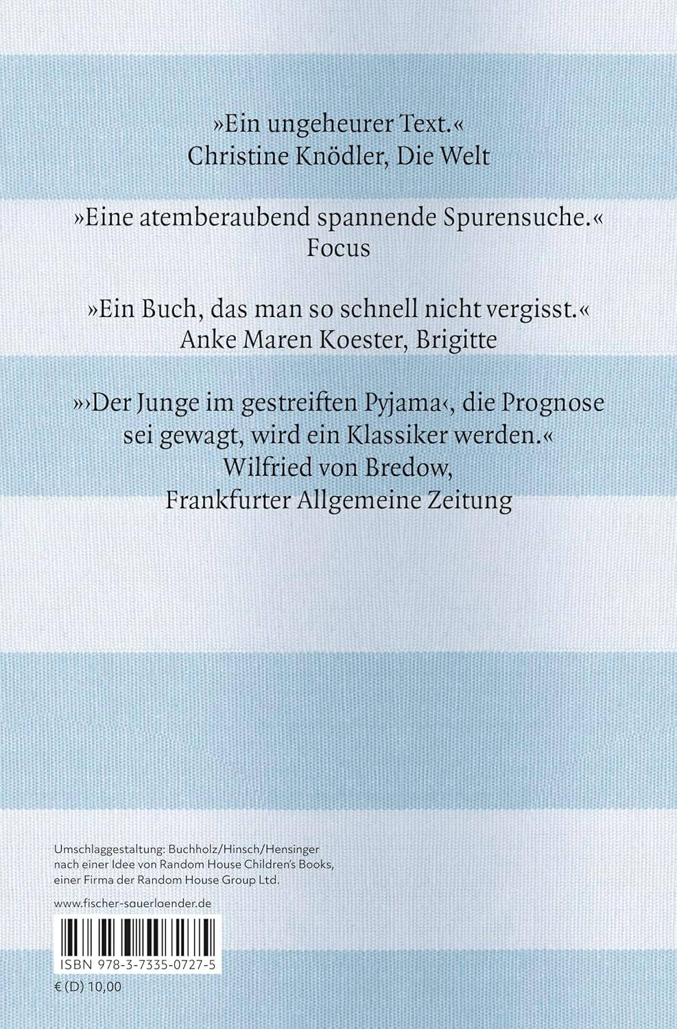 Der Junge im gestreiften Pyjama - The German Bookstore ZA