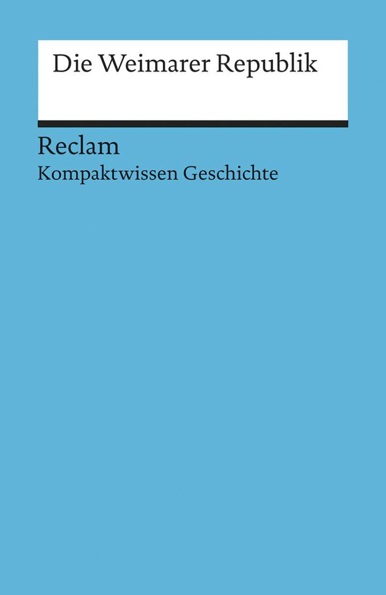 Die Weimarer Republik - The German Bookstore ZA