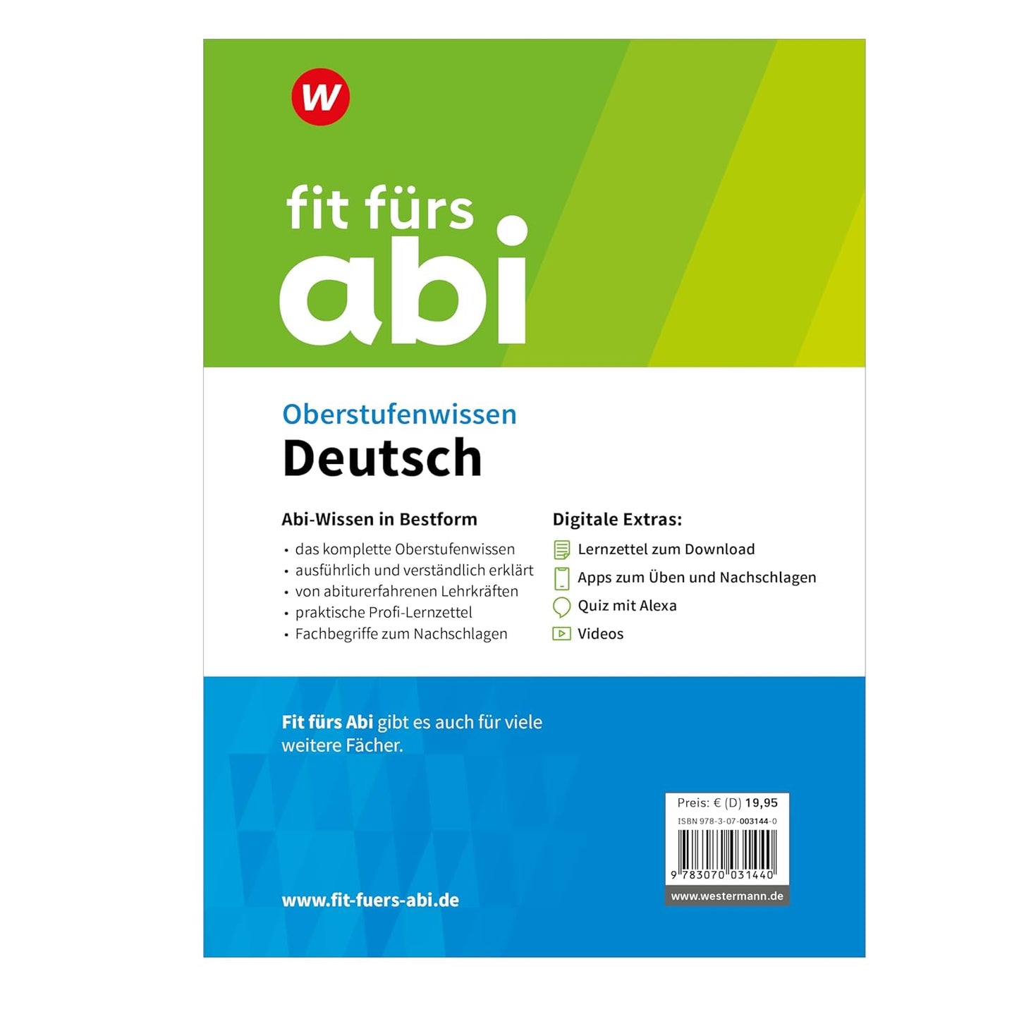 fit fürs abi - Oberstufen - wissen Deutsch - The German Bookstore ZA