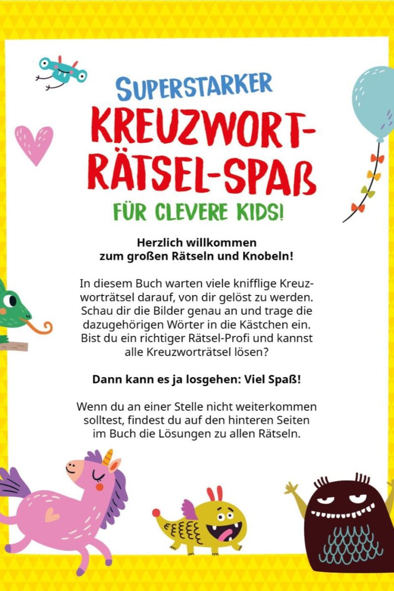 Kreuzworträtsel ab 10 Jahren: Für schlaue Köpfe - The German Bookstore ZA