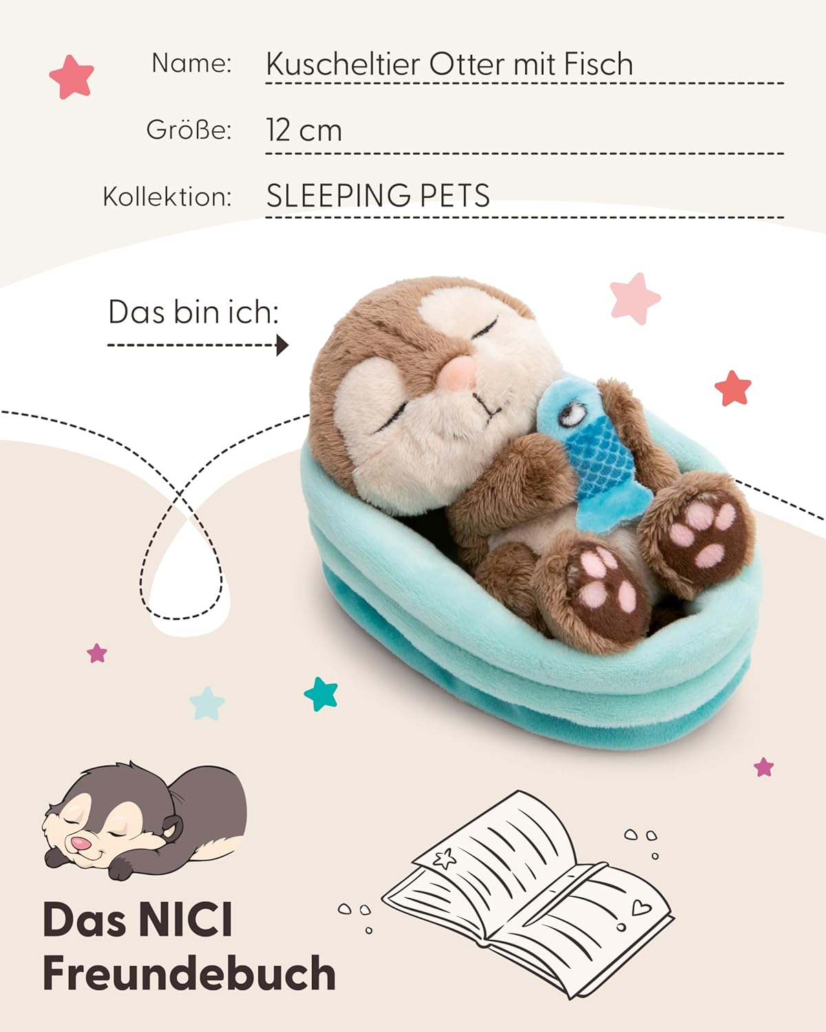 NICI Kuscheltier Sleeping Otter - The German Bookstore ZA