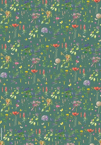 Wrapping paper book - Herbs & Flowers - The German Bookstore ZA