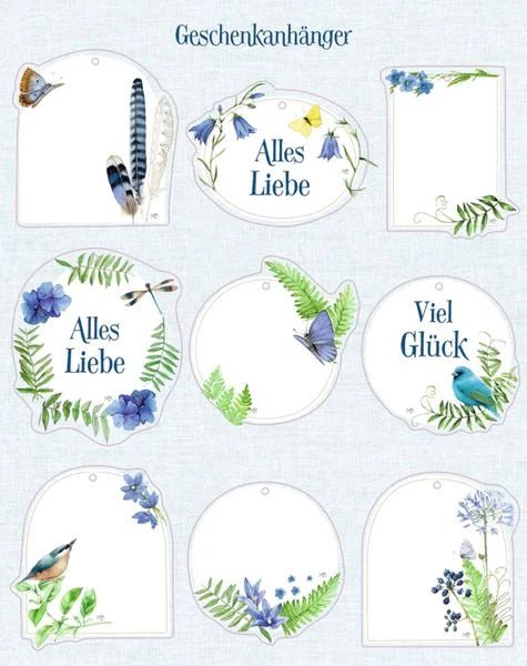 Wrapping paper book - Pure Nature Blue - The German Bookstore ZA