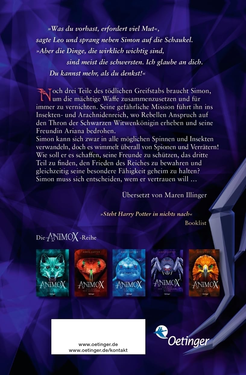 Animox 4. Der Biss der Schwarzen Witwe