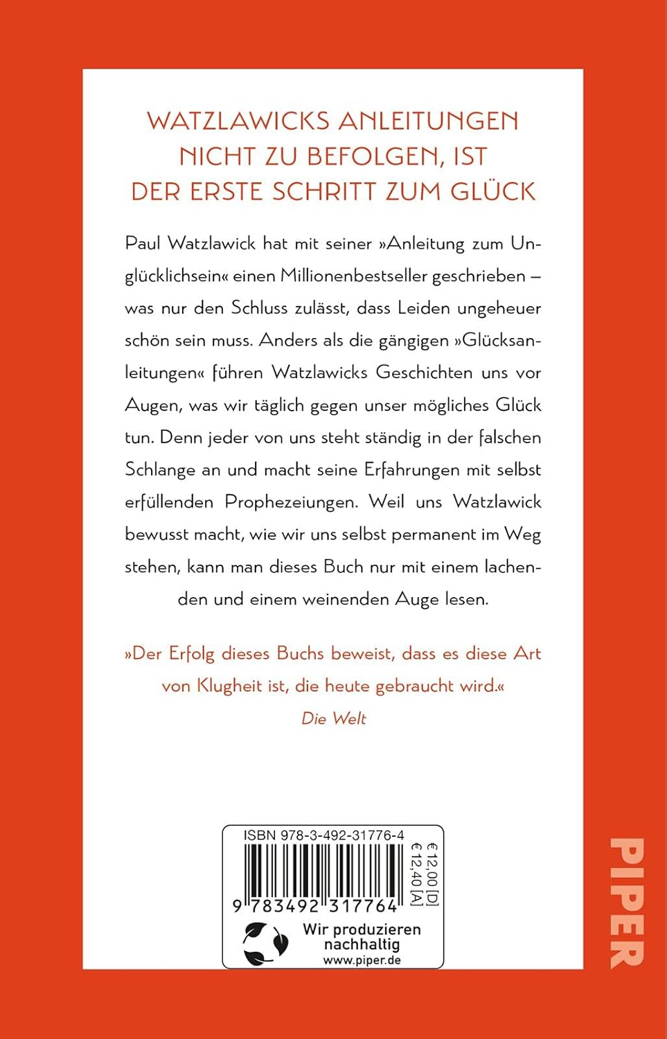 Anleitung zum Unglücklichsein