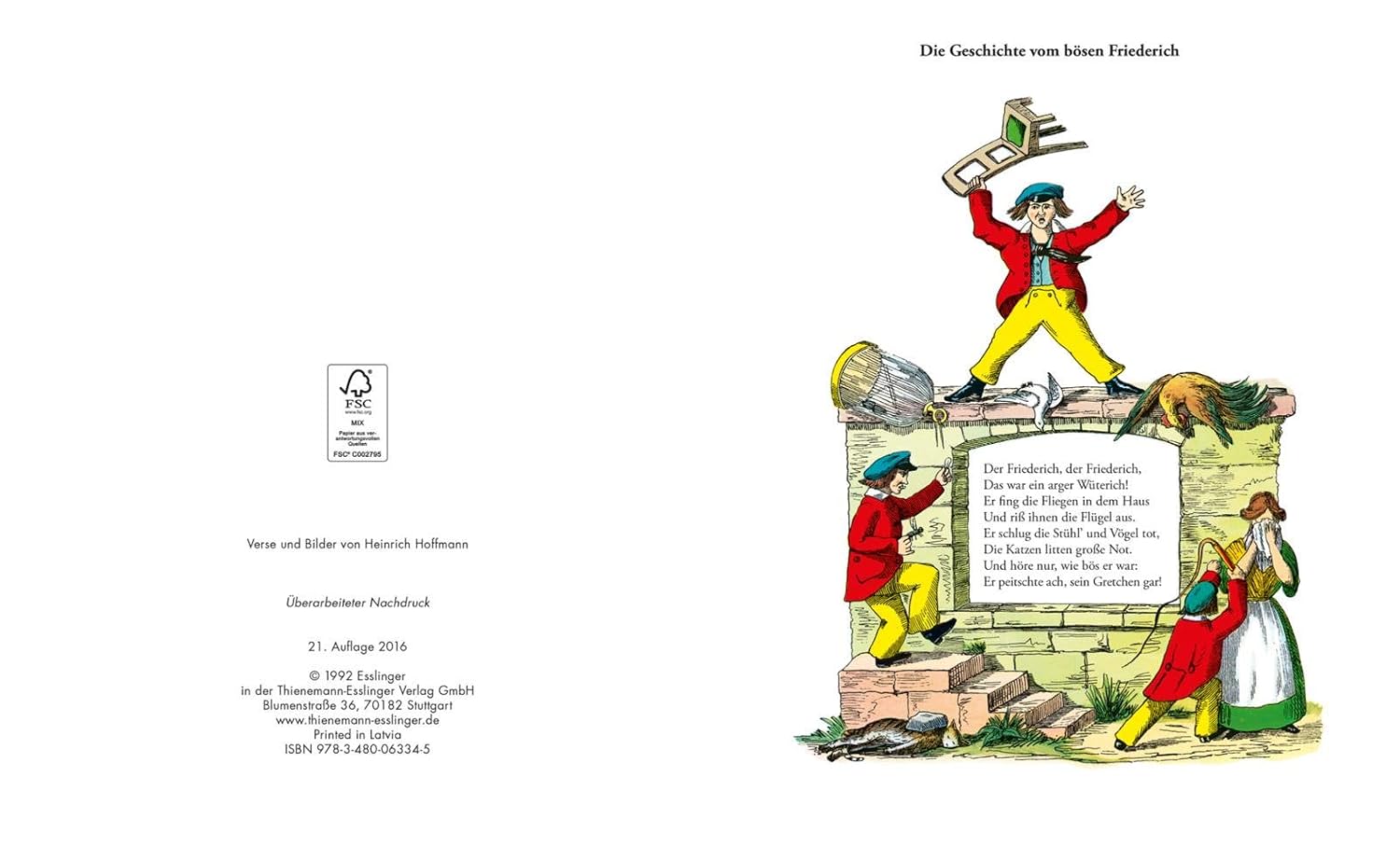 DerStruwwelpeter, deutscher Bilderbuch Klassiker