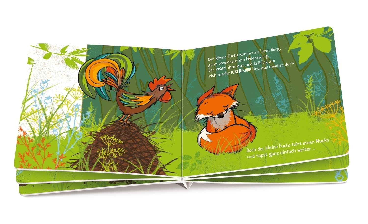 Der kleine Fuchs hört einen Mucks