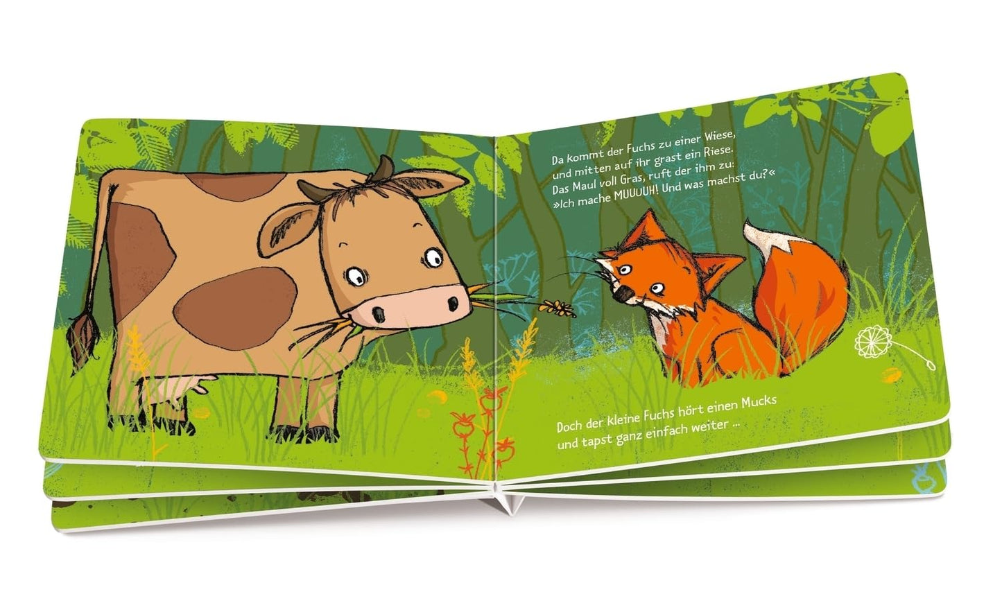 Der kleine Fuchs hört einen Mucks