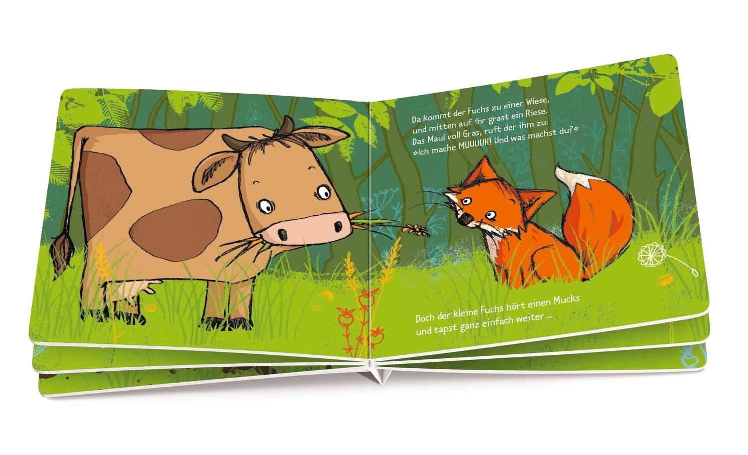 Der kleine Fuchs hört einen Mucks