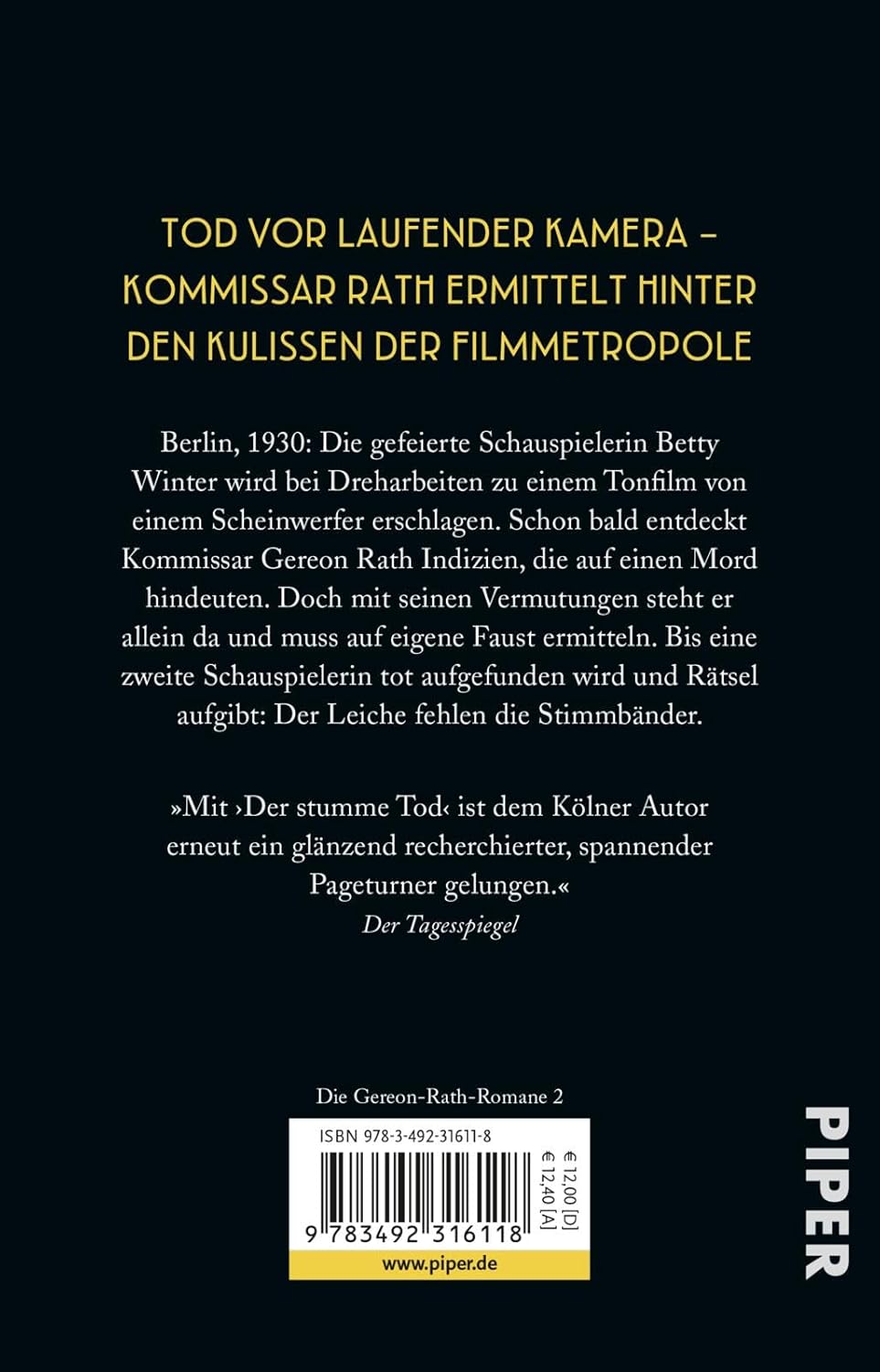 Der stumme Tod (Die Gereon-Rath-Romane 2)