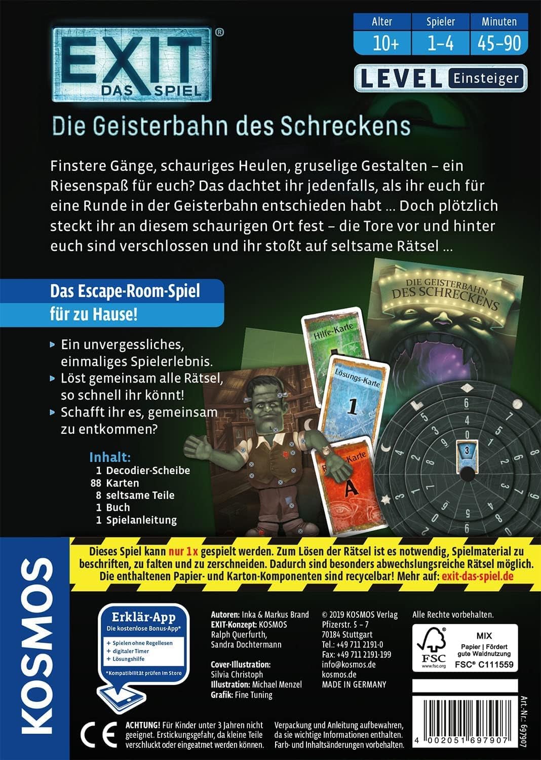 EXIT Spiel Die Geisterbahn des Schreckens