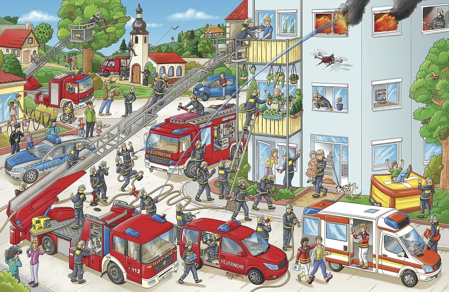 Feuerwehr Wimmelbuch