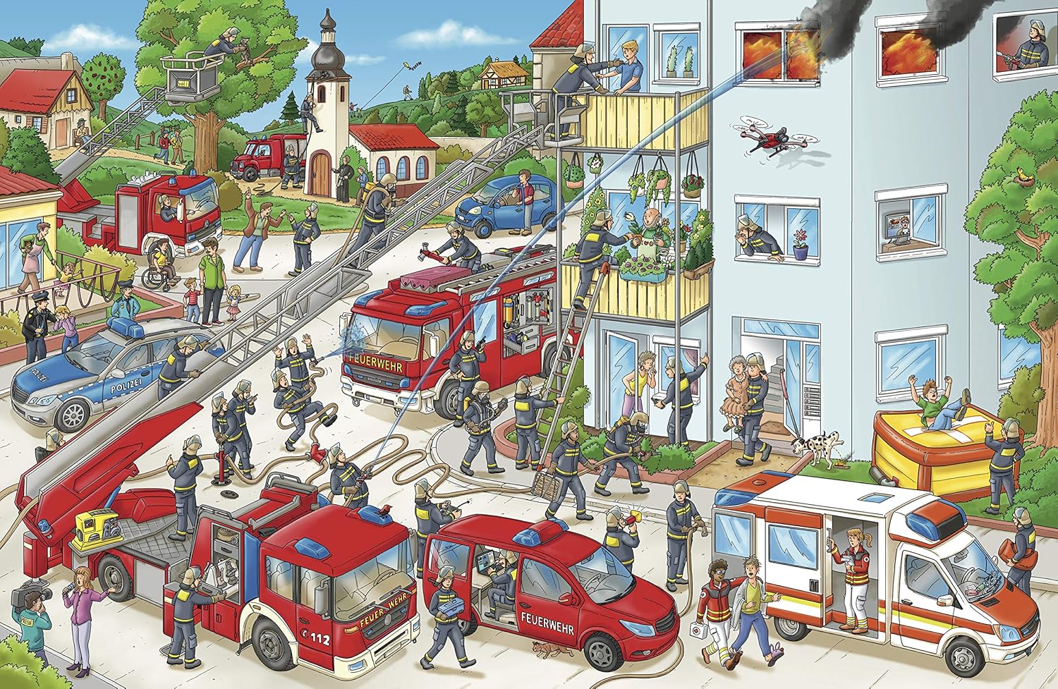 Feuerwehr Wimmelbuch