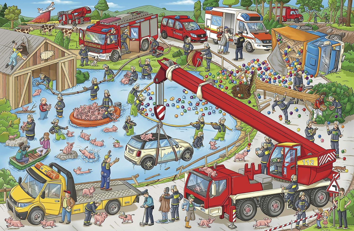 Feuerwehr Wimmelbuch