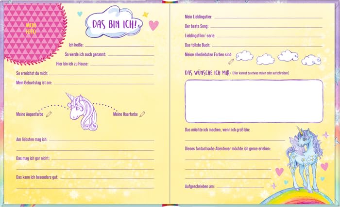 Freundebuch – Einhorn-Paradies – Meine Freunde