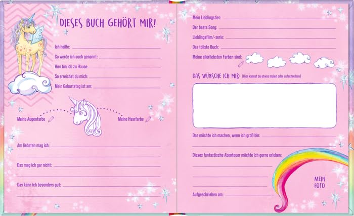 Freundebuch – Einhorn-Paradies – Meine Freunde