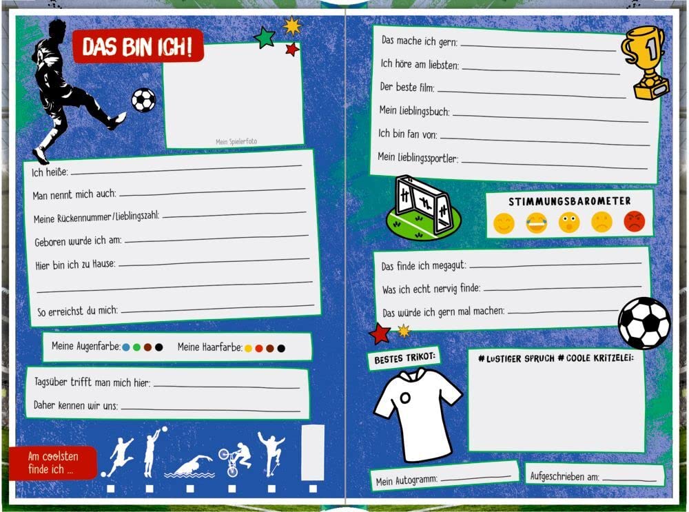 Freundebuch – Meine Freunde: Fußball