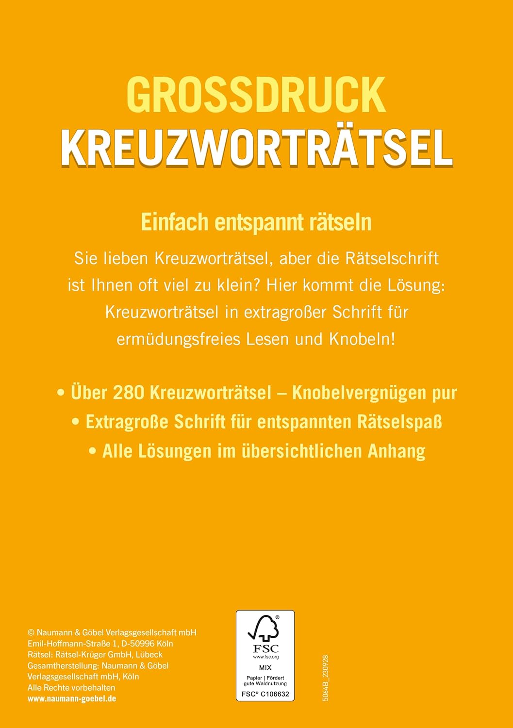 Großdruck Kreuzworträtsel • Band 3