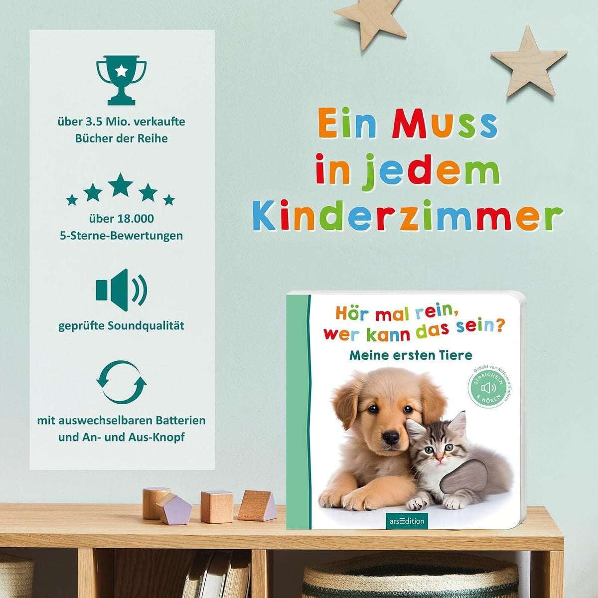 Hör mal rein, wer kann das sein? – Meine ersten Tiere: Streicheln und hören