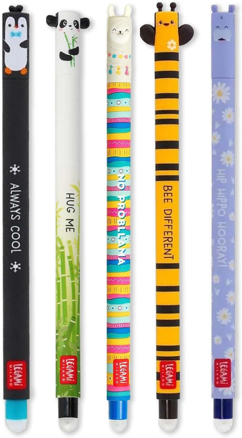 Legami - radierbare Gelschreiber, 5 Stück