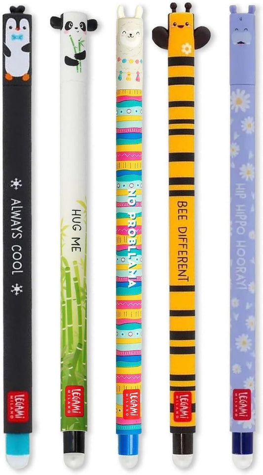 Legami - radierbare Gelschreiber, 5 Stück