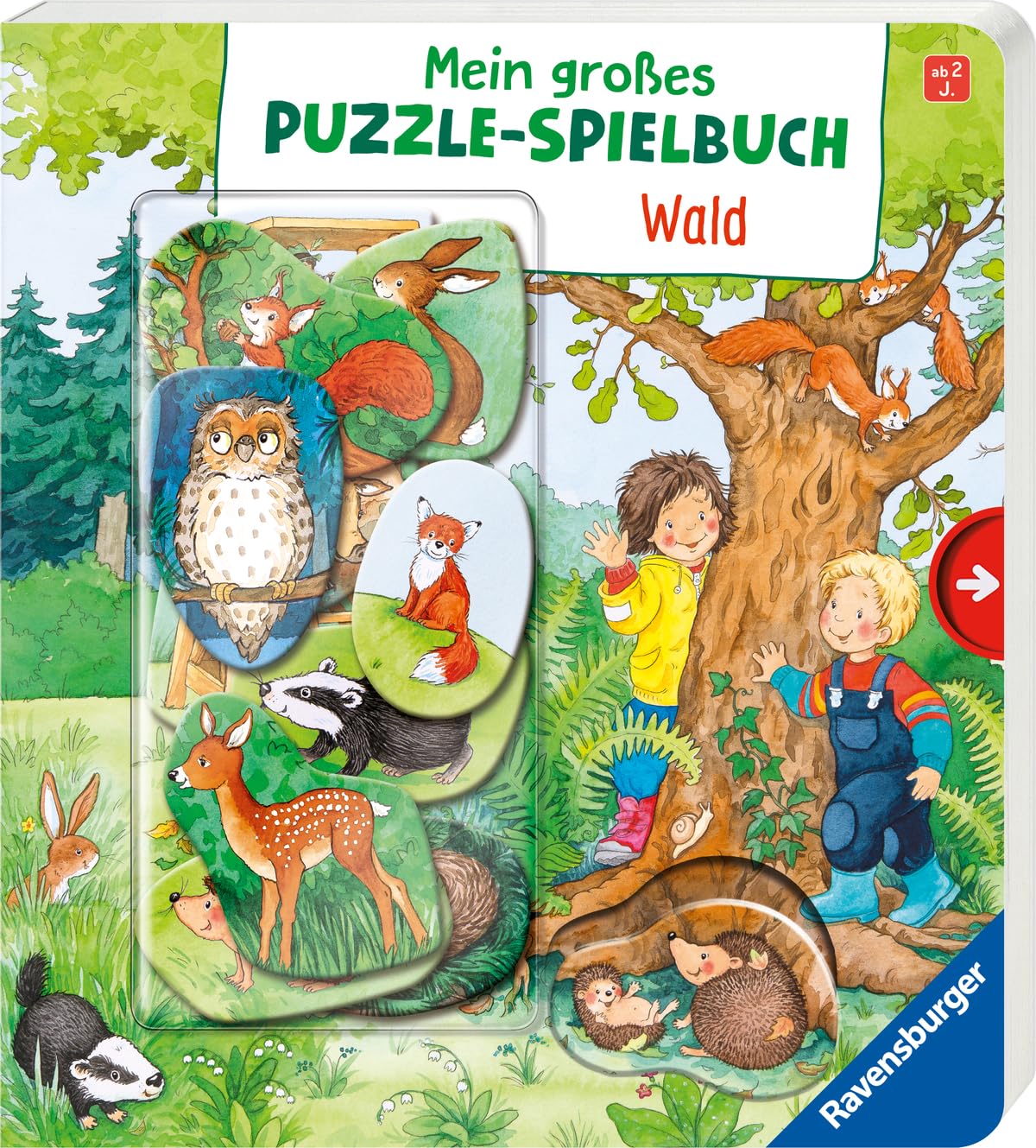 Mein großes Puzzle-Spielbuch Wald