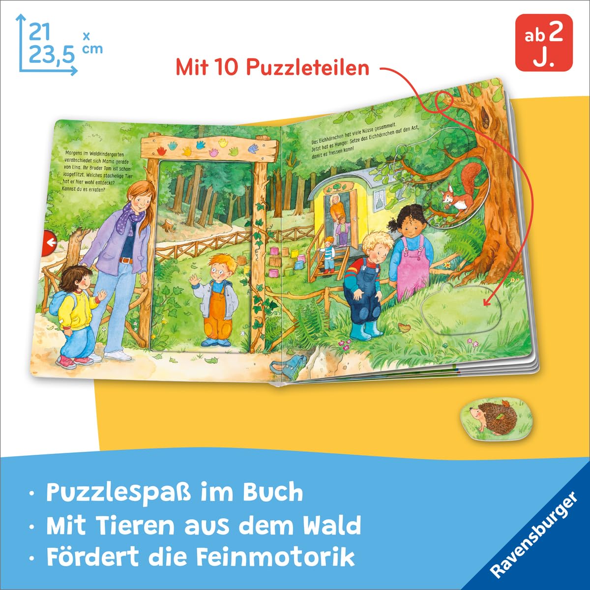 Mein großes Puzzle-Spielbuch Wald