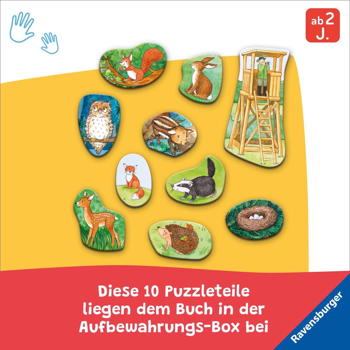 Mein großes Puzzle-Spielbuch Wald