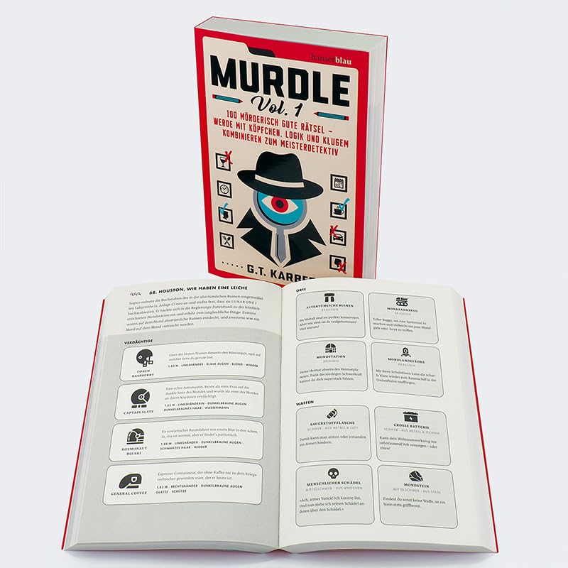 Murdle Volume 1: 100 mörderisch gute Rätsel – werde mit Köpfchen, Logik und klugem Kombinieren zum Meisterdetektiv 