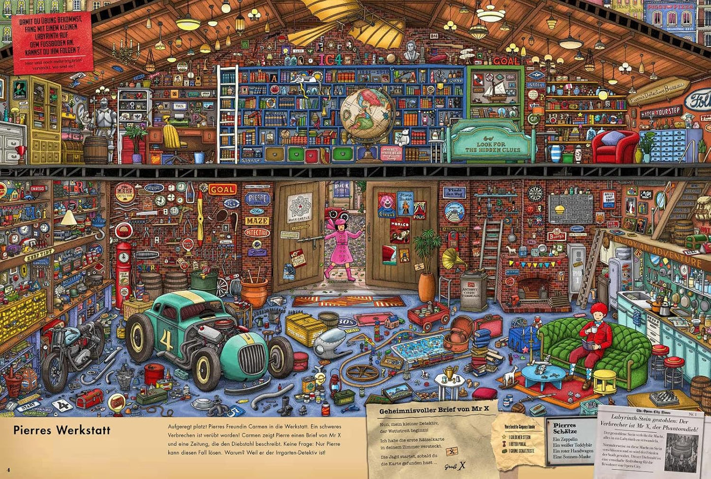 Pierre, der Irrgarten-Detektiv: Die Suche nach dem gestohlenen Labyrinth-Stein