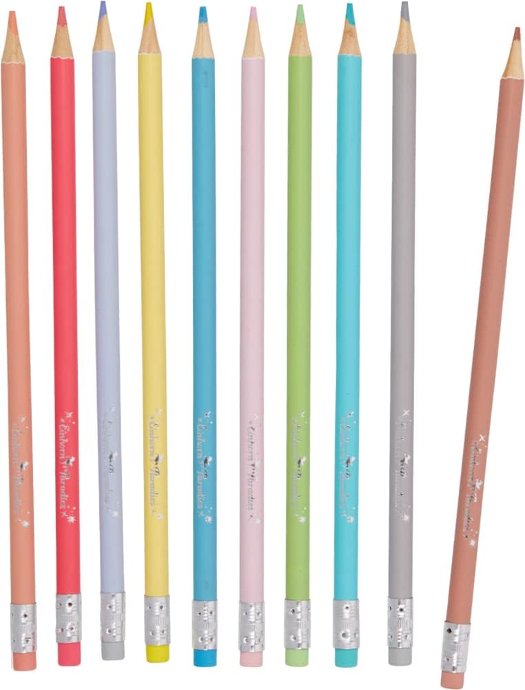 Radierbare Buntstifte Pastell - Einhorn-Paradies