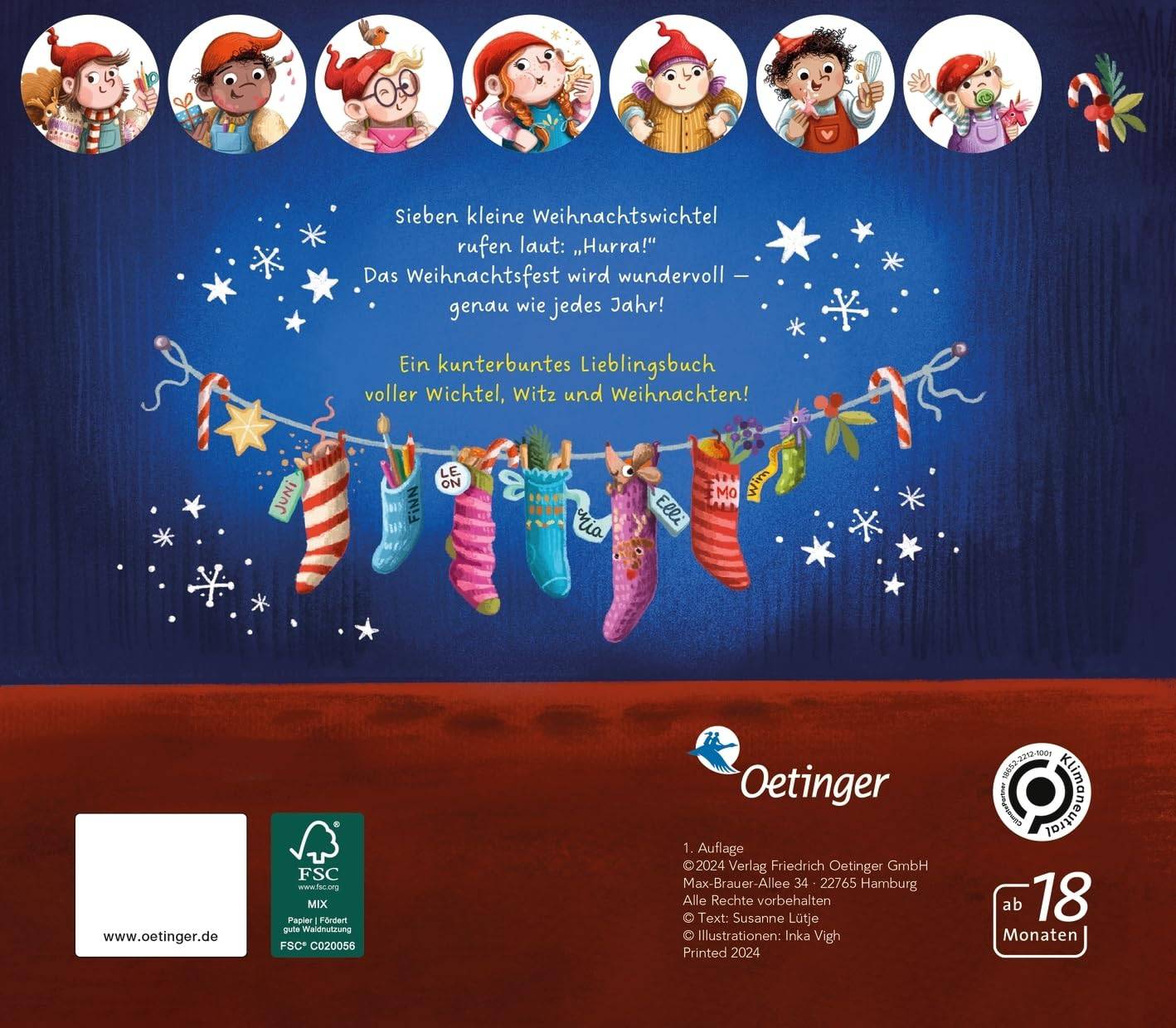 Sieben kleine Weihnachtswichtel - Vorlese Weihnachtsbuch - The German Bookstore ZA