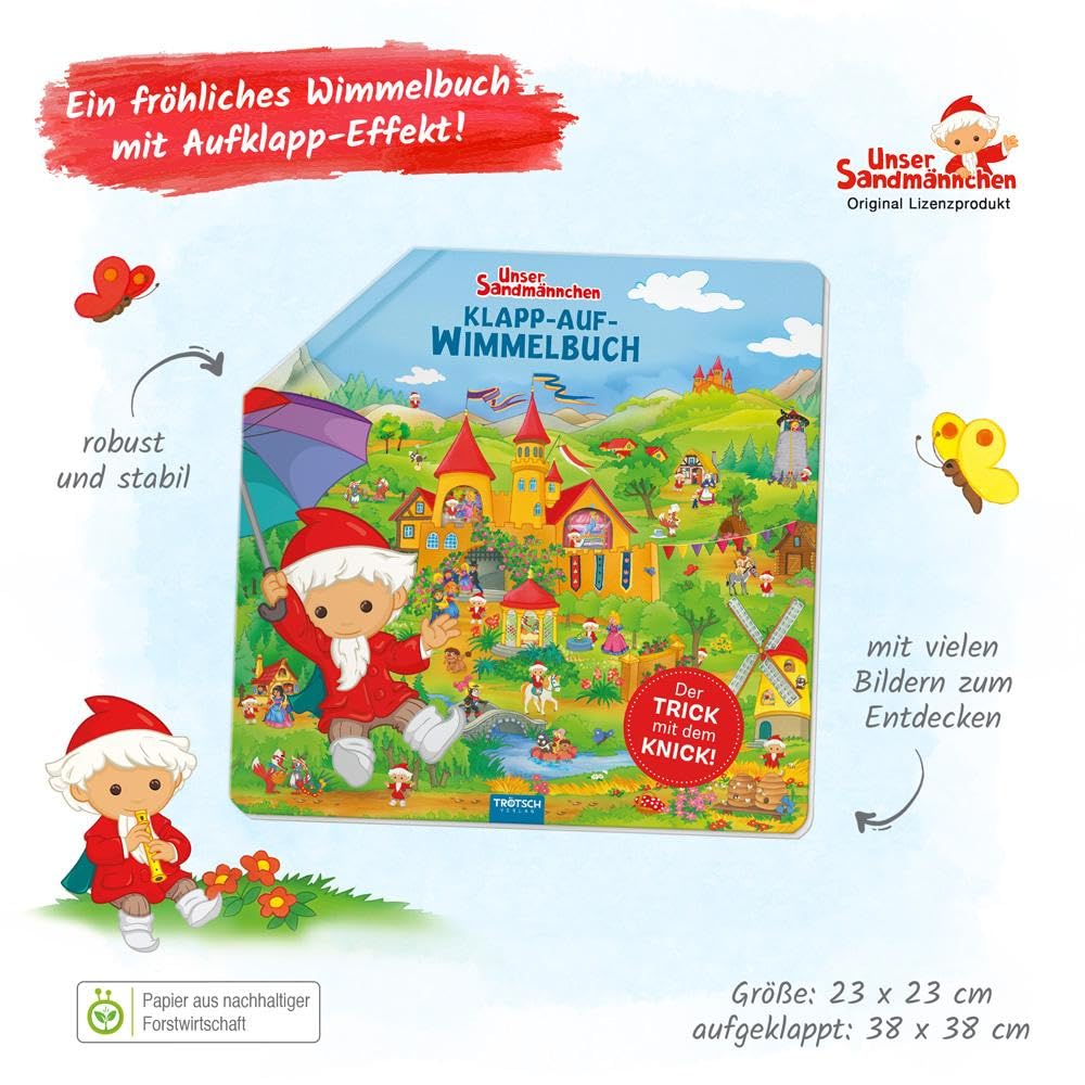 Unser Sandmännchen Klapp-auf-Wimmelbuch