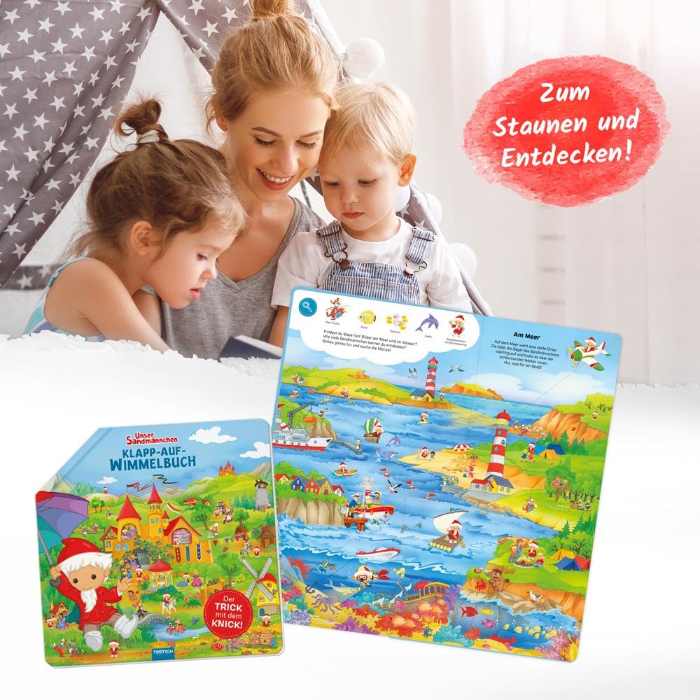 Unser Sandmännchen Klapp-auf-Wimmelbuch