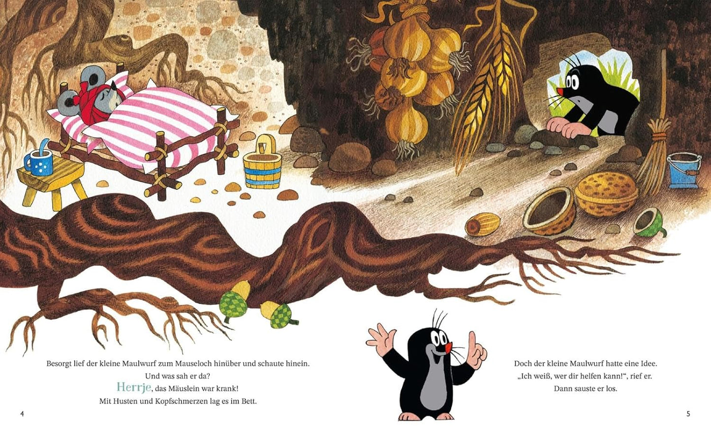 Wie der kleine Maulwurf das Mäuslein heilte