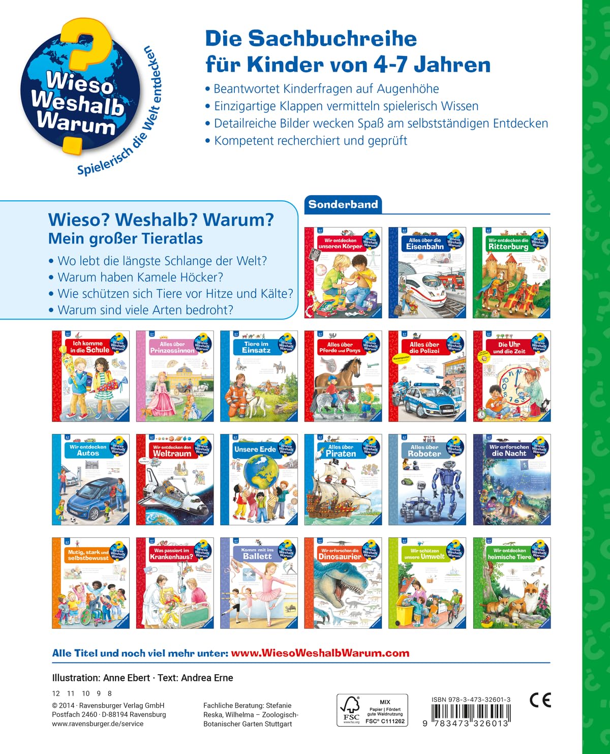 Wieso? Weshalb? Warum? Sonderband - Mein großer Tieratlas