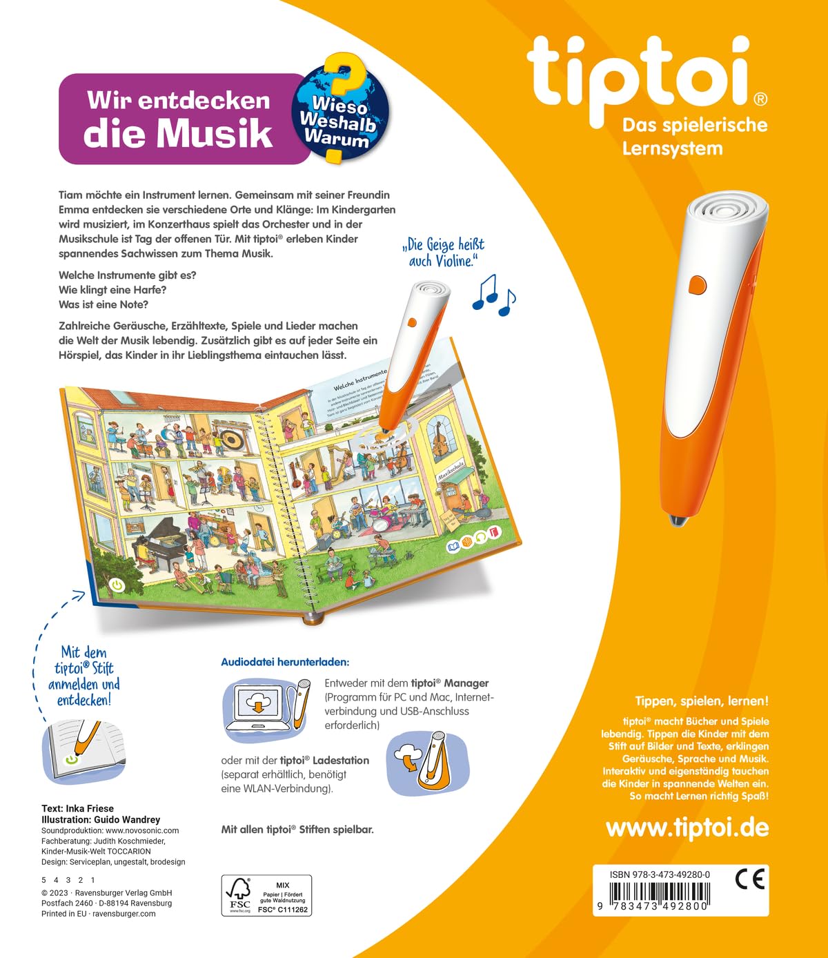 tiptoi - Wieso? Weshalb? Warum? Wir entdecken die Musik