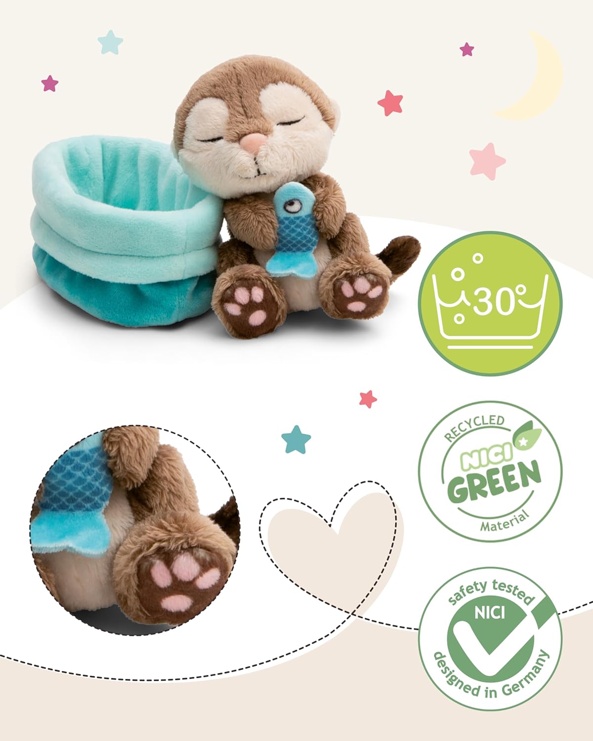 NICI Kuscheltier Sleeping Otter - The German Bookstore ZA