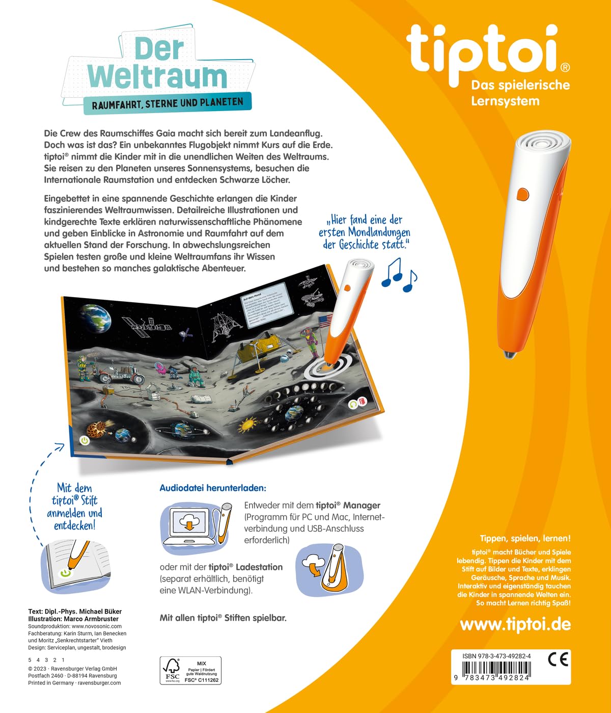 tiptoi Der Weltraum- Raumfahrt, Sterne und Planeten