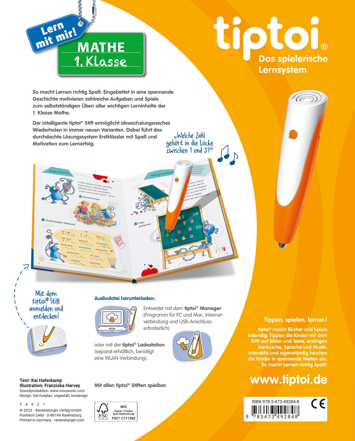 tiptoi® Lern mit mir! - Mathe 1. Klasse