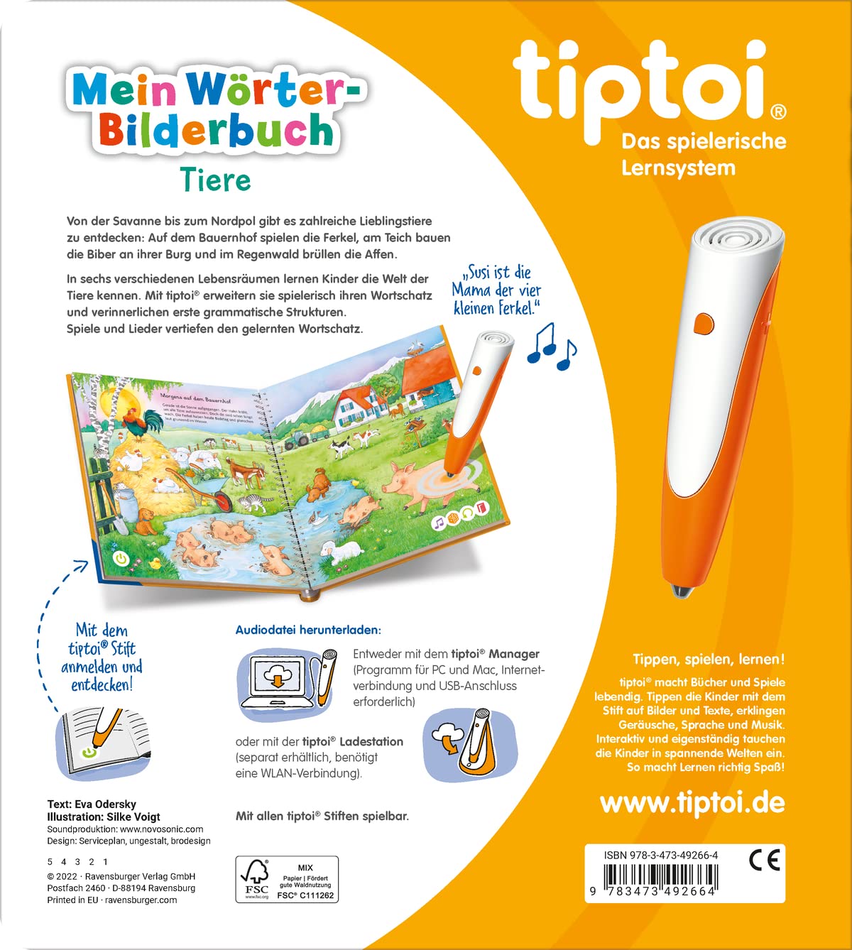 tiptoi Mein Wörter-Bilderbuch - Tiere
