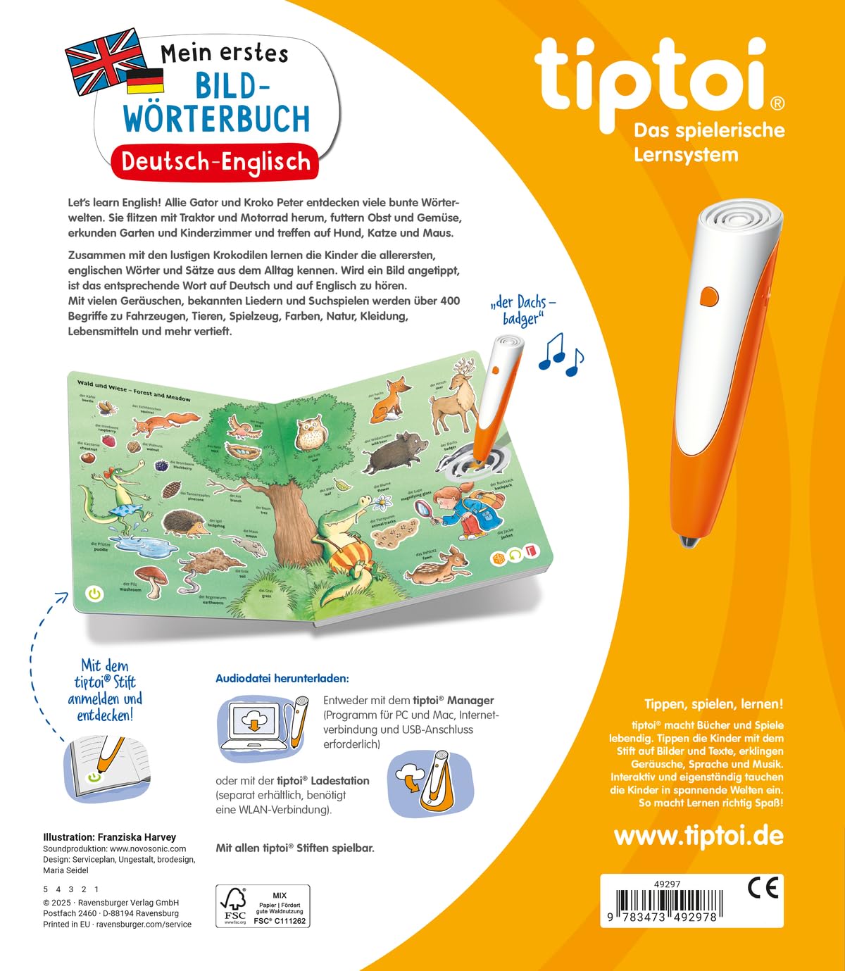tiptoi Mein erstes Bild-Wörterbuch Deutsch-Englisch