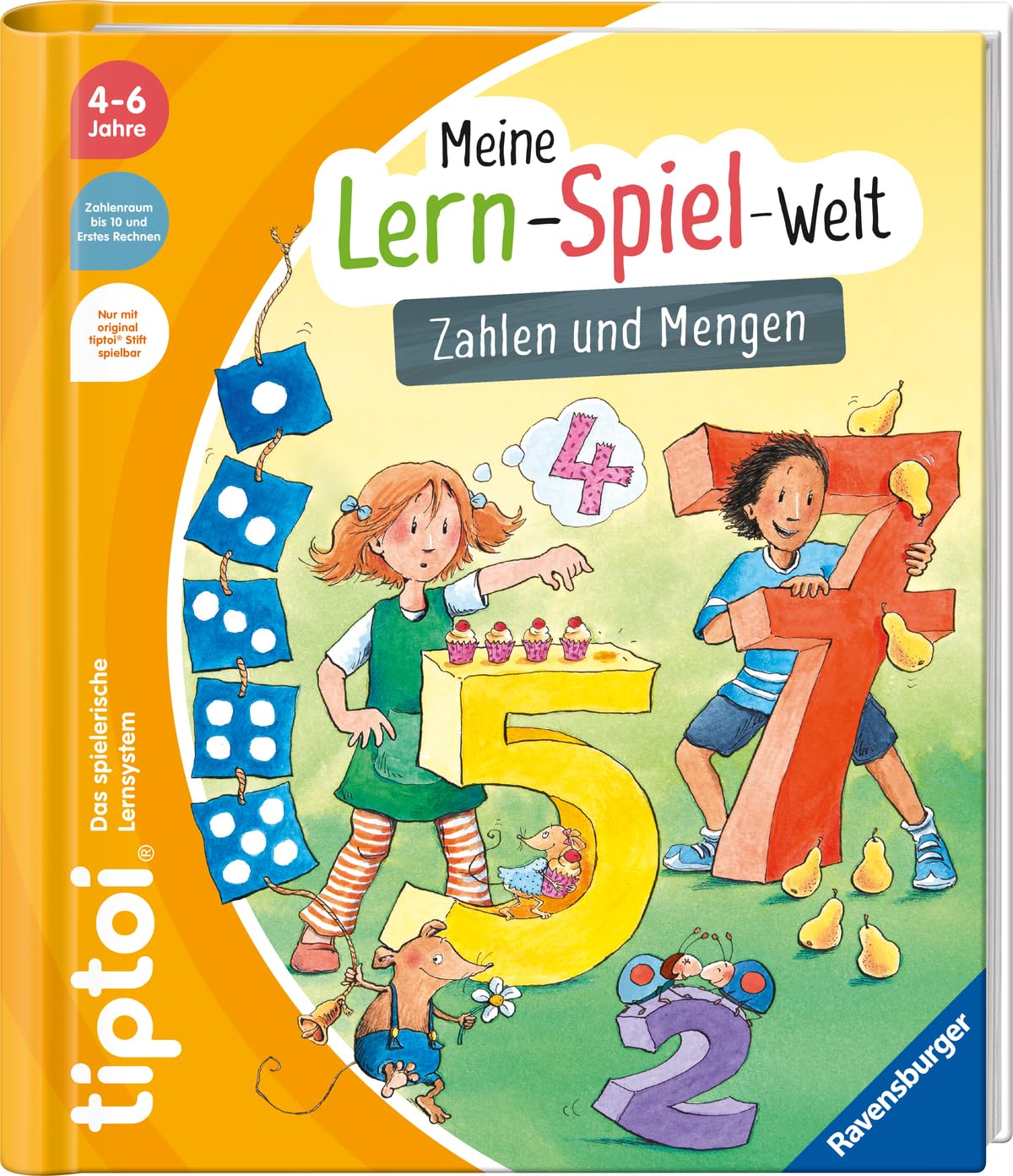 tiptoi Meine Lern-Spiel-Welt- Zahlen und Mengen, Buch zum Zahlen lernen