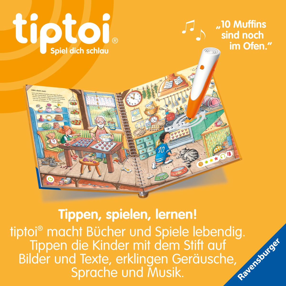 tiptoi Meine Lern-Spiel-Welt- Zahlen und Mengen, Buch zum Zahlen lernen