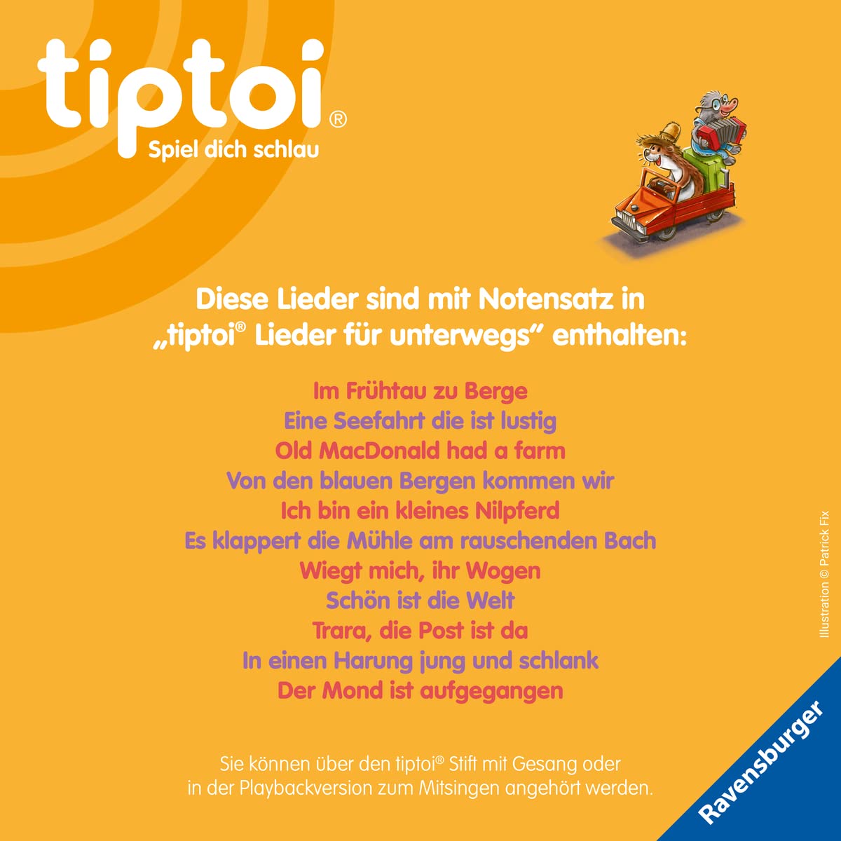 tiptoi Meine schönsten Lieder für unterwegs