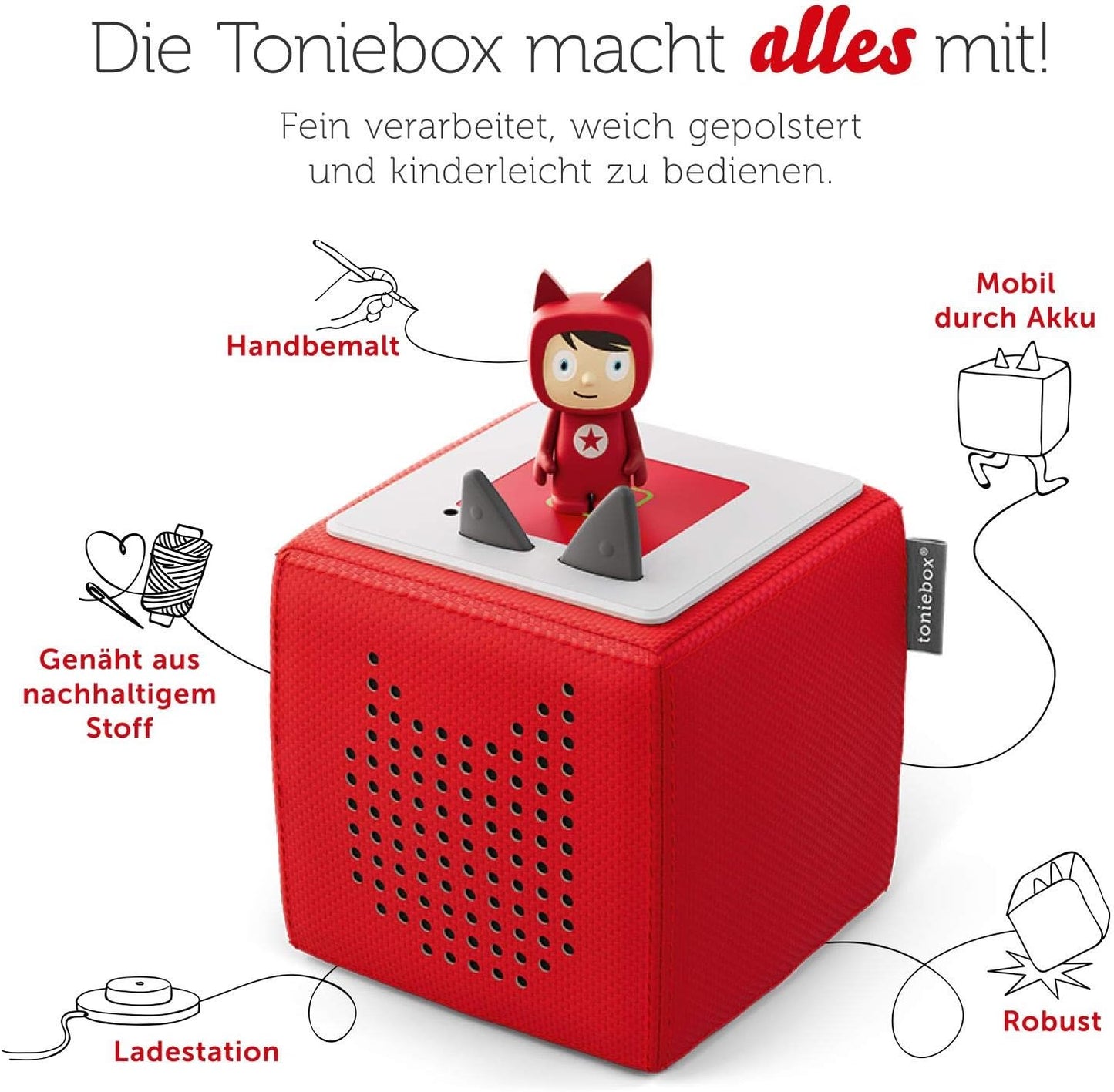 tonies Toniebox in Rot