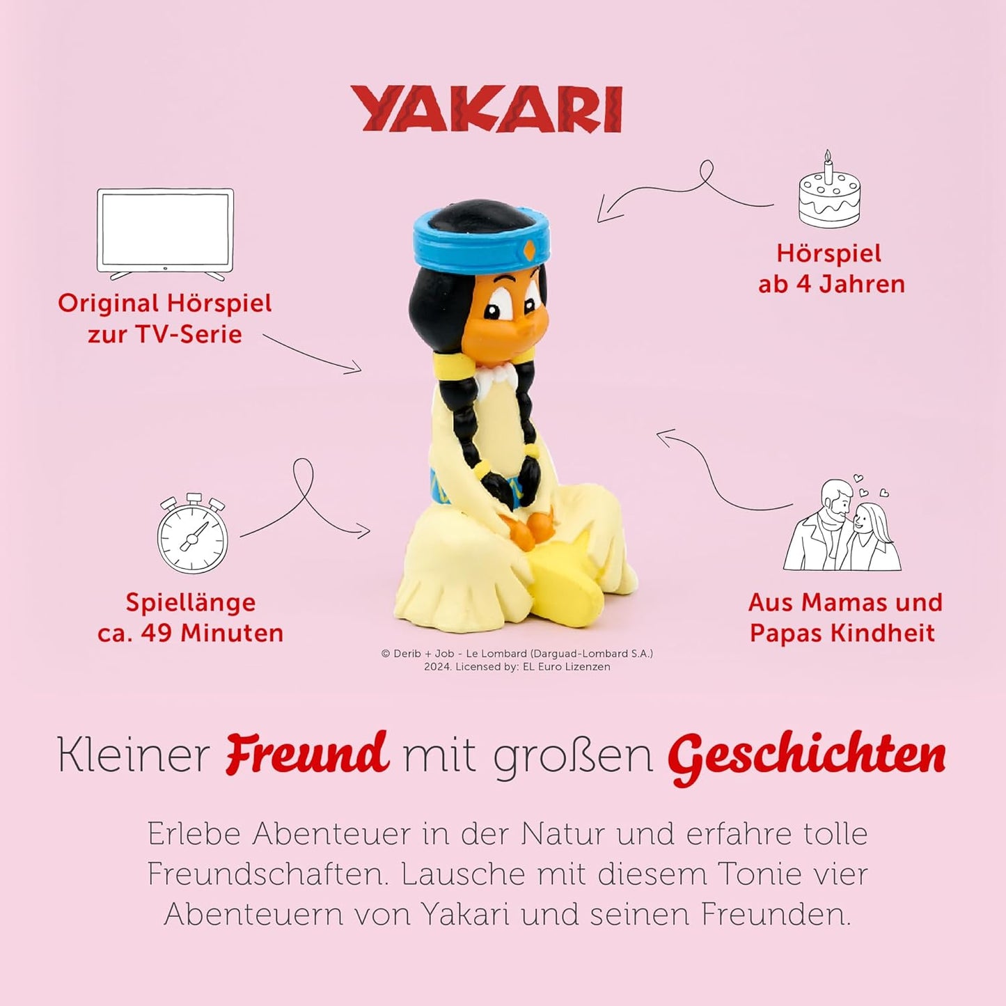 tonies Hörfigur für Toniebox, Yakari – Best of Regenbogen
