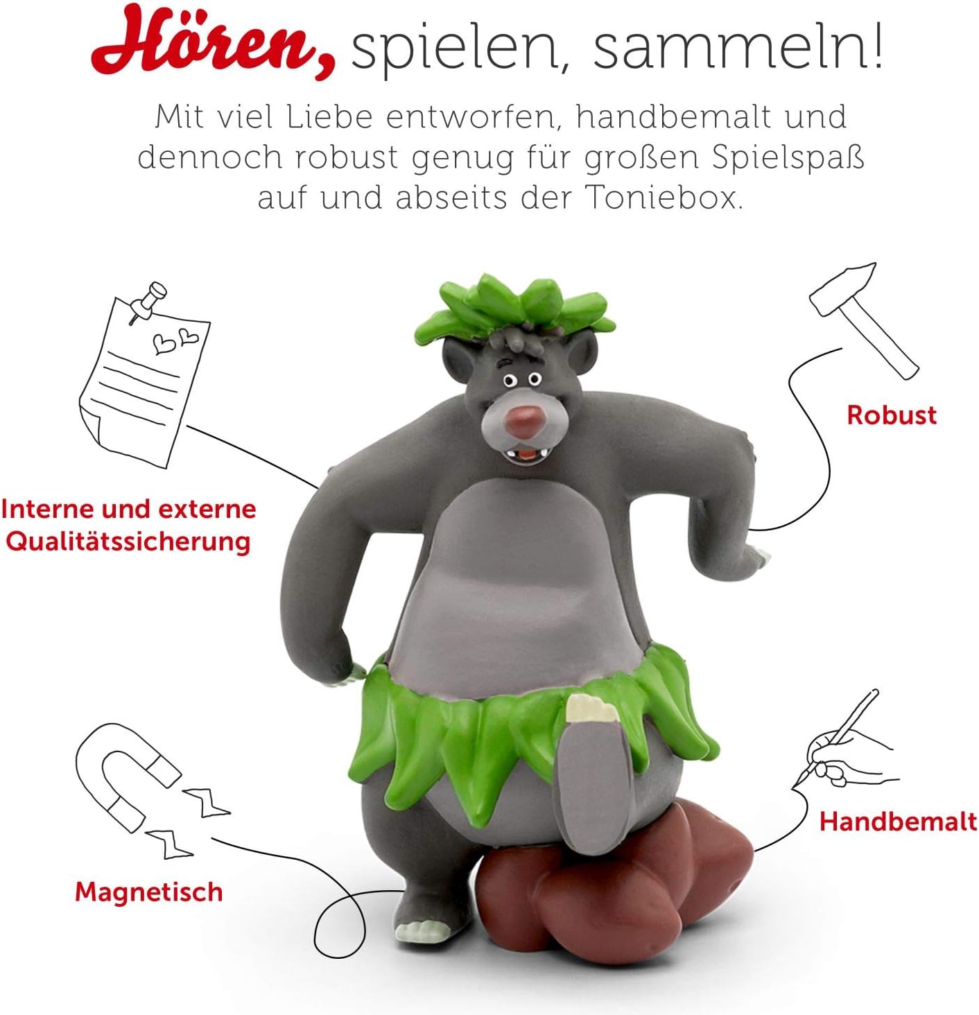 tonies Hörfiguren für Toniebox, Disney – Das Dschungelbuch, Original-Hörspiel zum Film