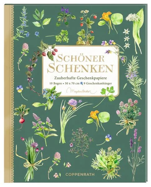 Wrapping paper book - Herbs & Flowers - The German Bookstore ZA